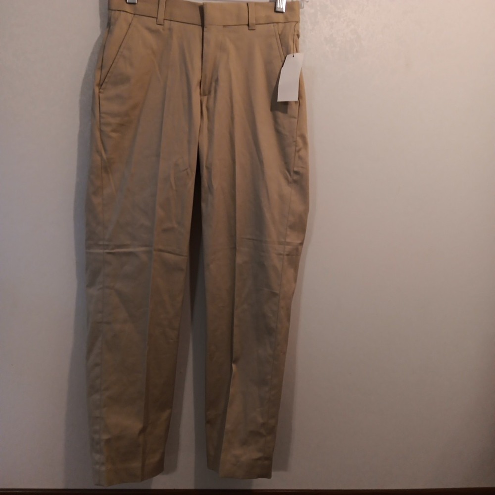 Tommy Hilfiger Boys Dressware Pants -NWT- Sz 10 Med. Khaki Stretch